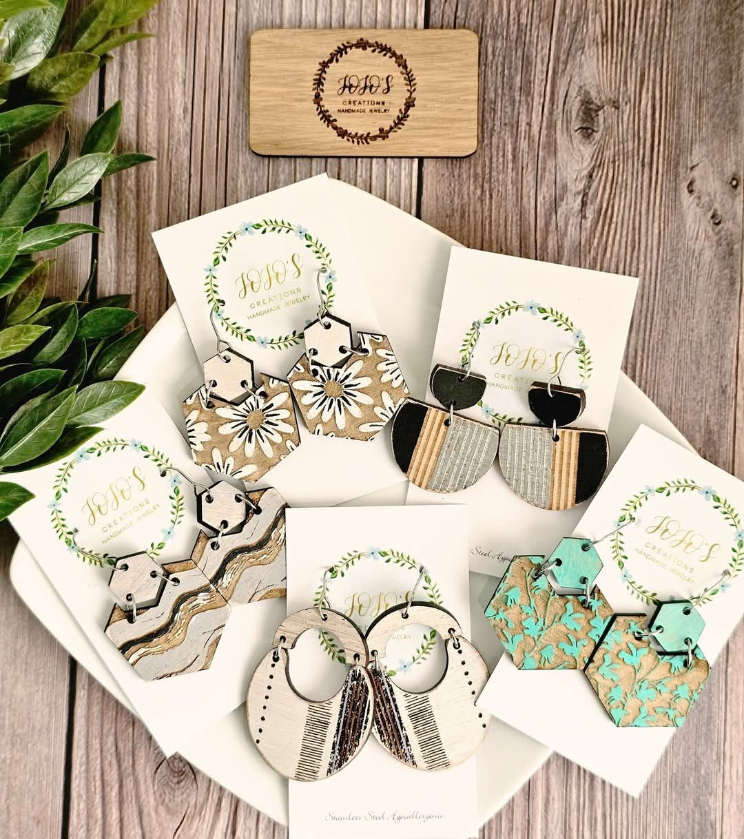 JoJo’s Creations brings sparkle to your everyday style with unique, handmade earrings crafted with love and glitter. Each pair is thoughtfully made to help you feel confident, creative, and stylish — no matter the occasion. Handmade earrings that shine as bright as you.
