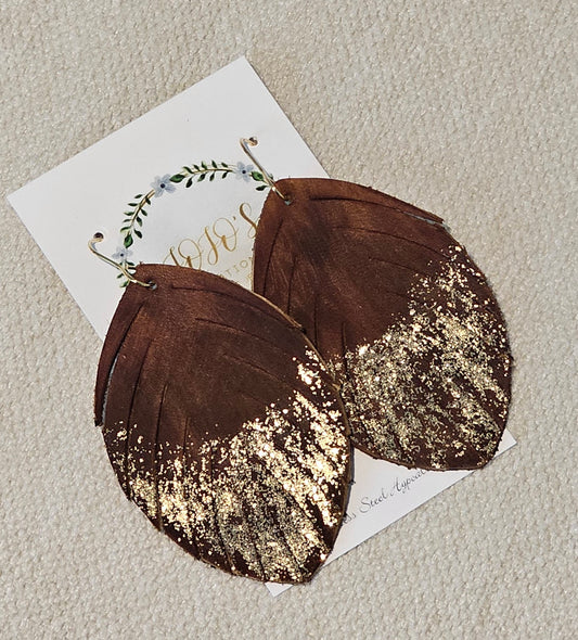 Burnt Brown Wide Fringe