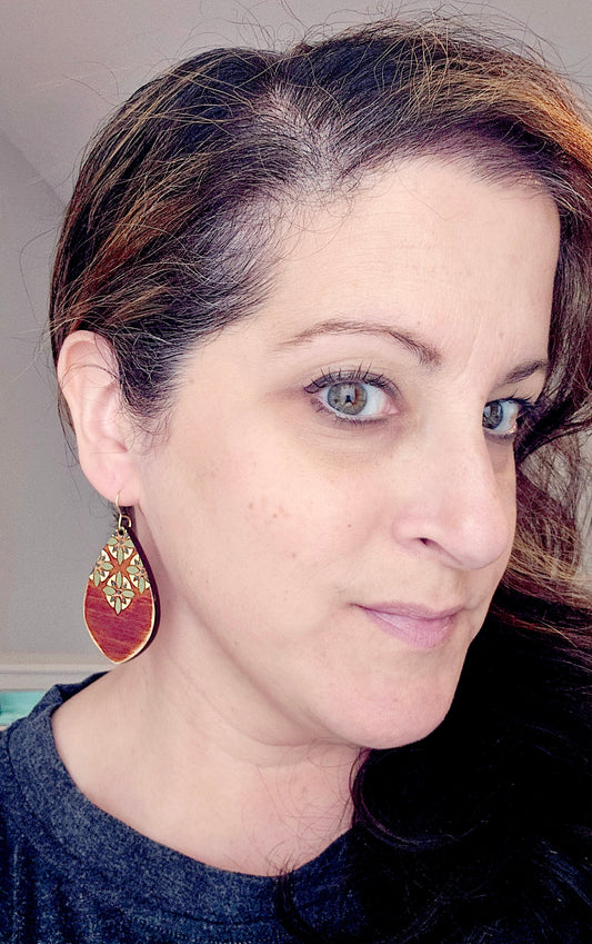 Boho Chic Wood Teardrops