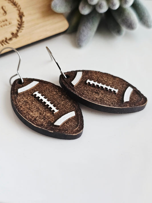 Wood Painted Footballs