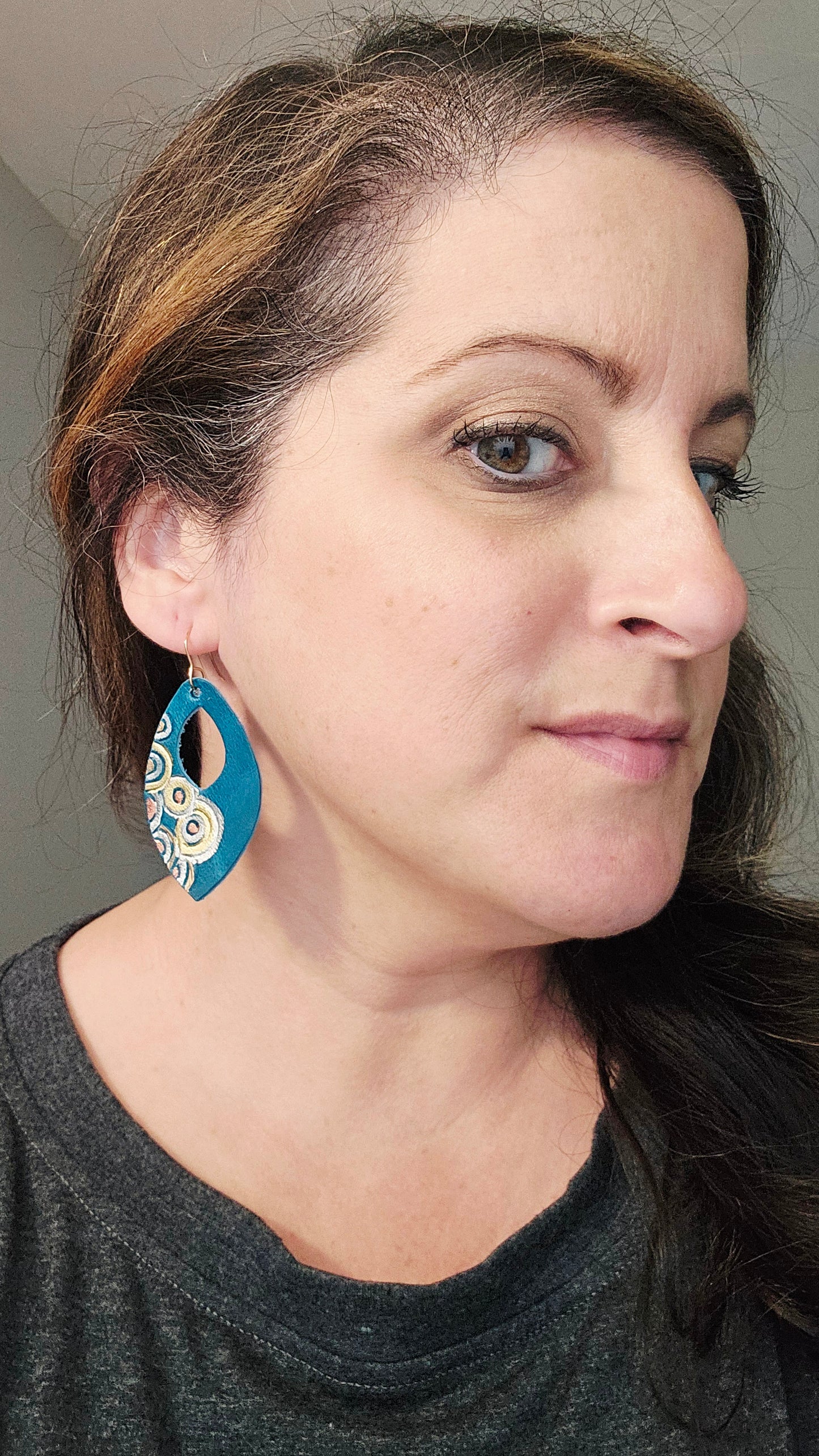 Mixed Metallic Earrings