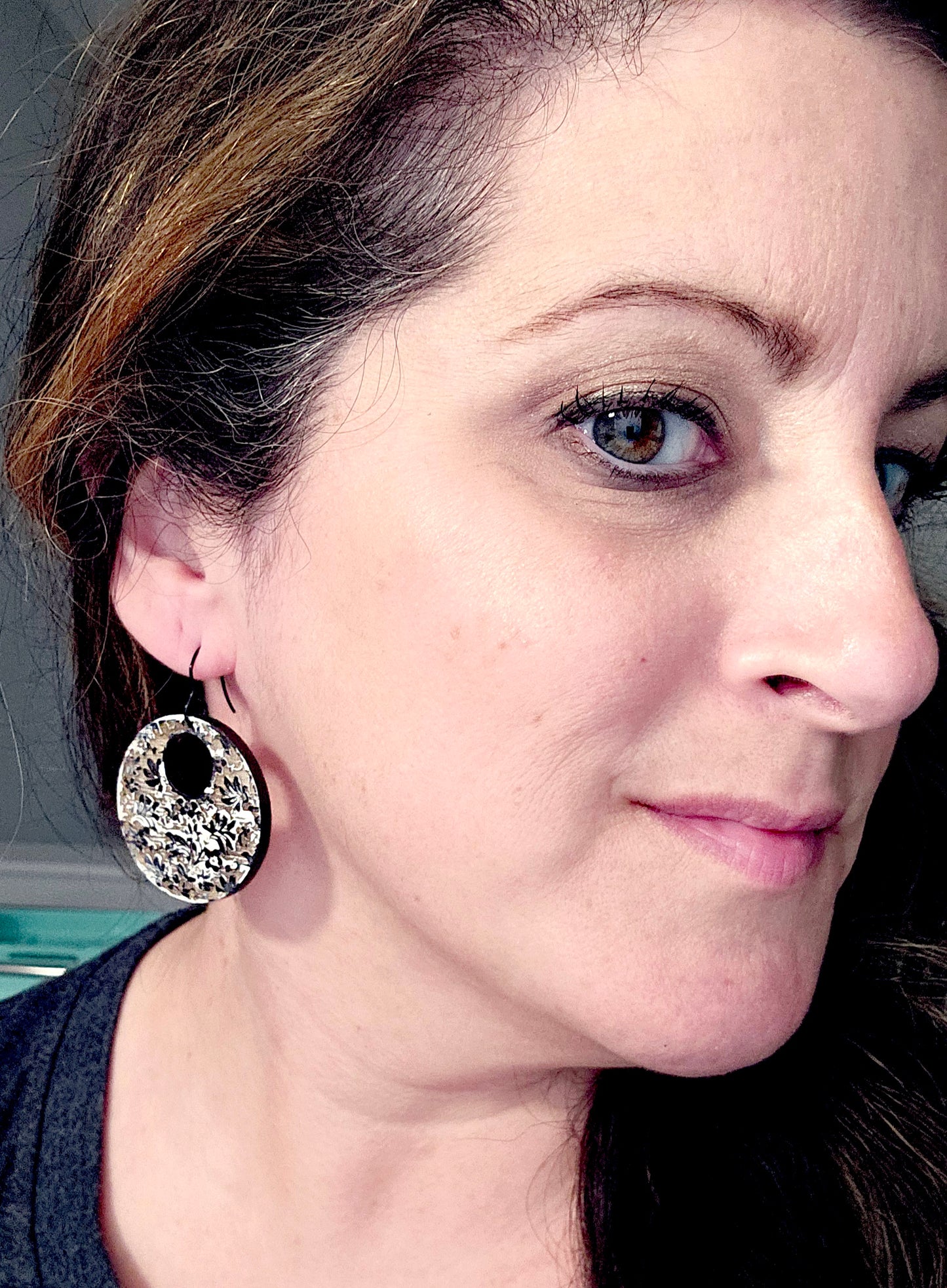 Rustic Floral (Wood) Earrings