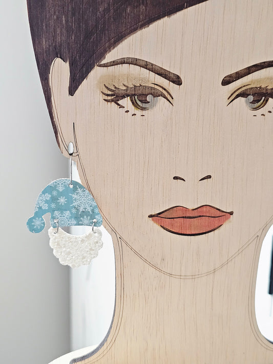 Santa snowflake Earrings