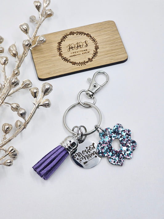 "Blessed Nana" Keychain
