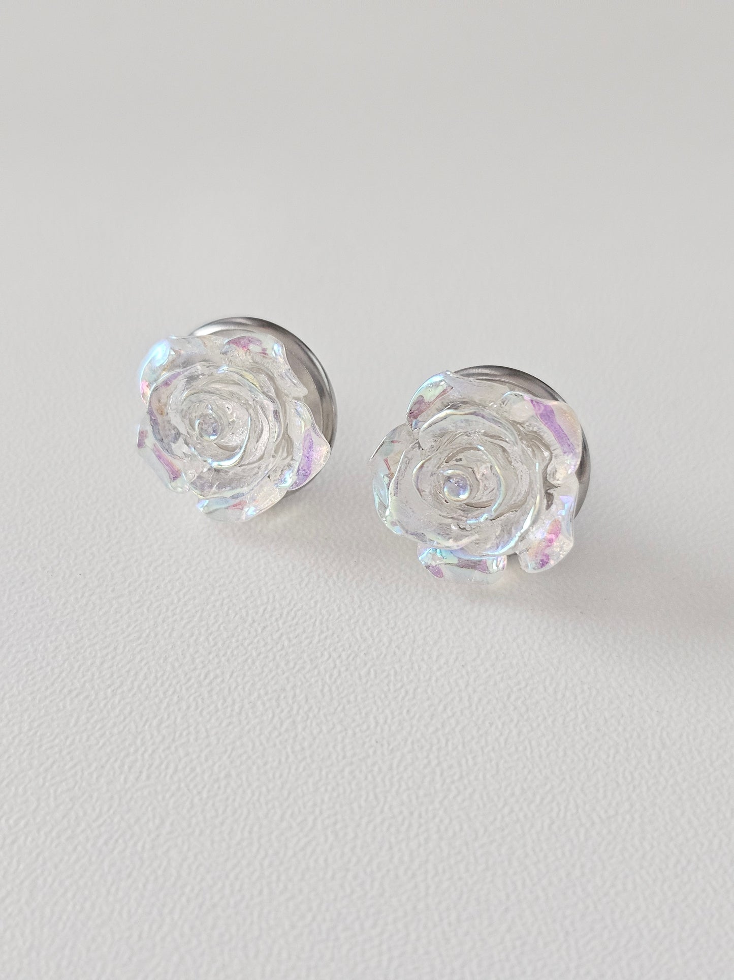 Acrylic AB Clear Resin Flower Dangles