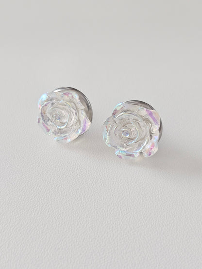 Acrylic AB Clear Resin Flower Dangles