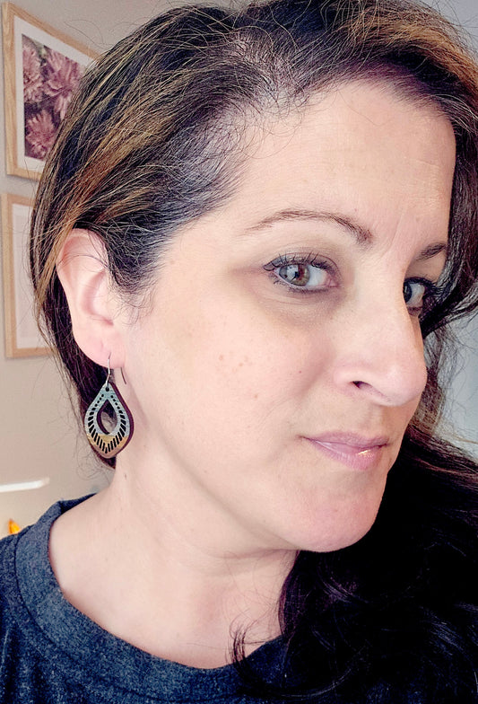 Boho Wood Dangles