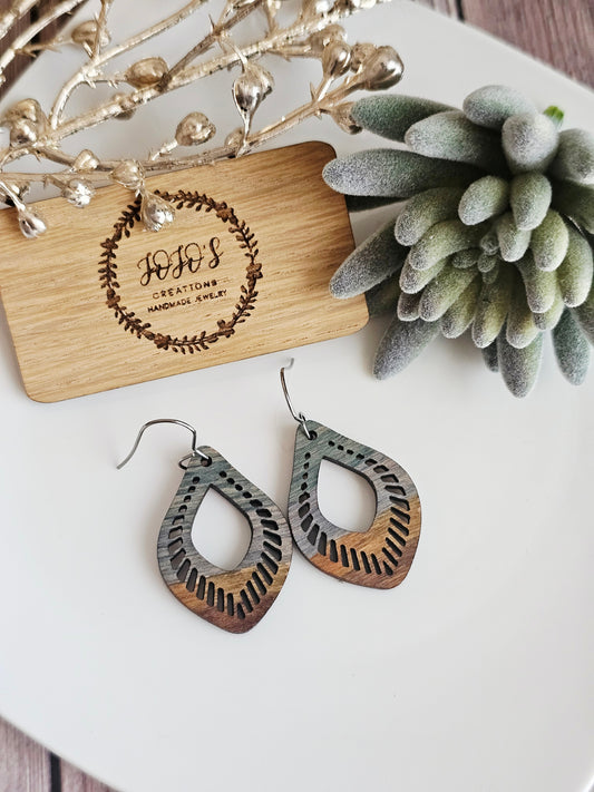 Boho Wood Dangles