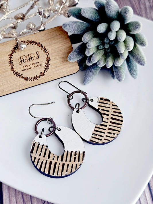 Unique Circle Painted Earring