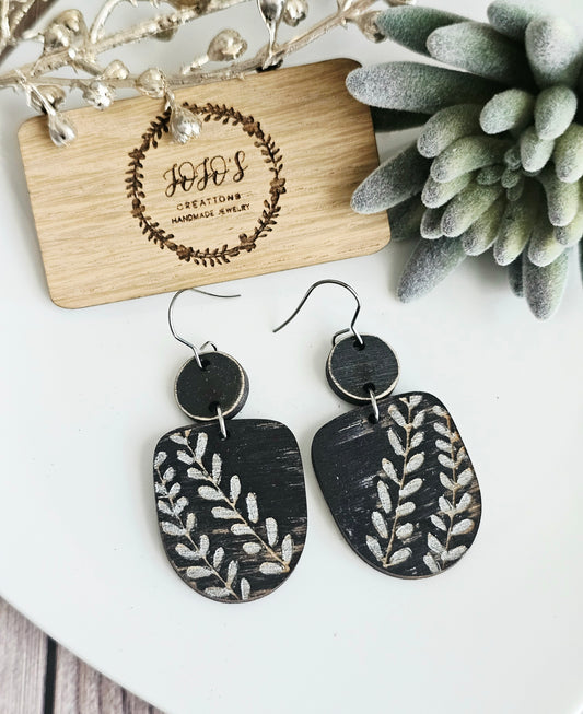 Rustic Wood Vine Earrings