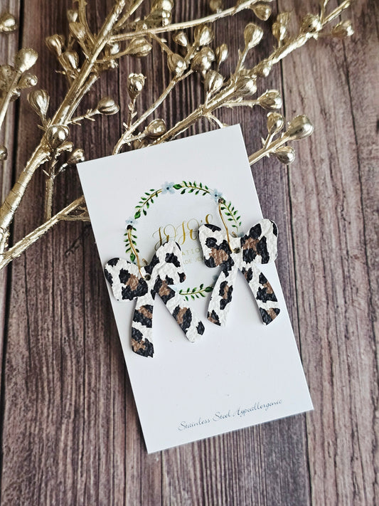 Leopard Bows(Leather)