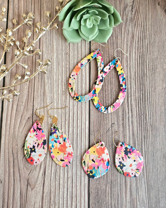 Set of 3 Floral Earrings