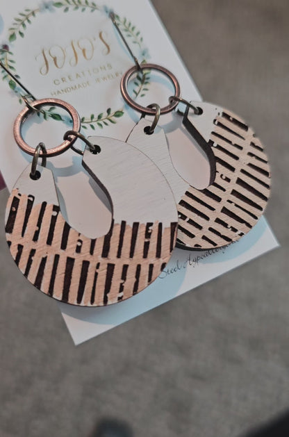 Unique Circle Painted Earring