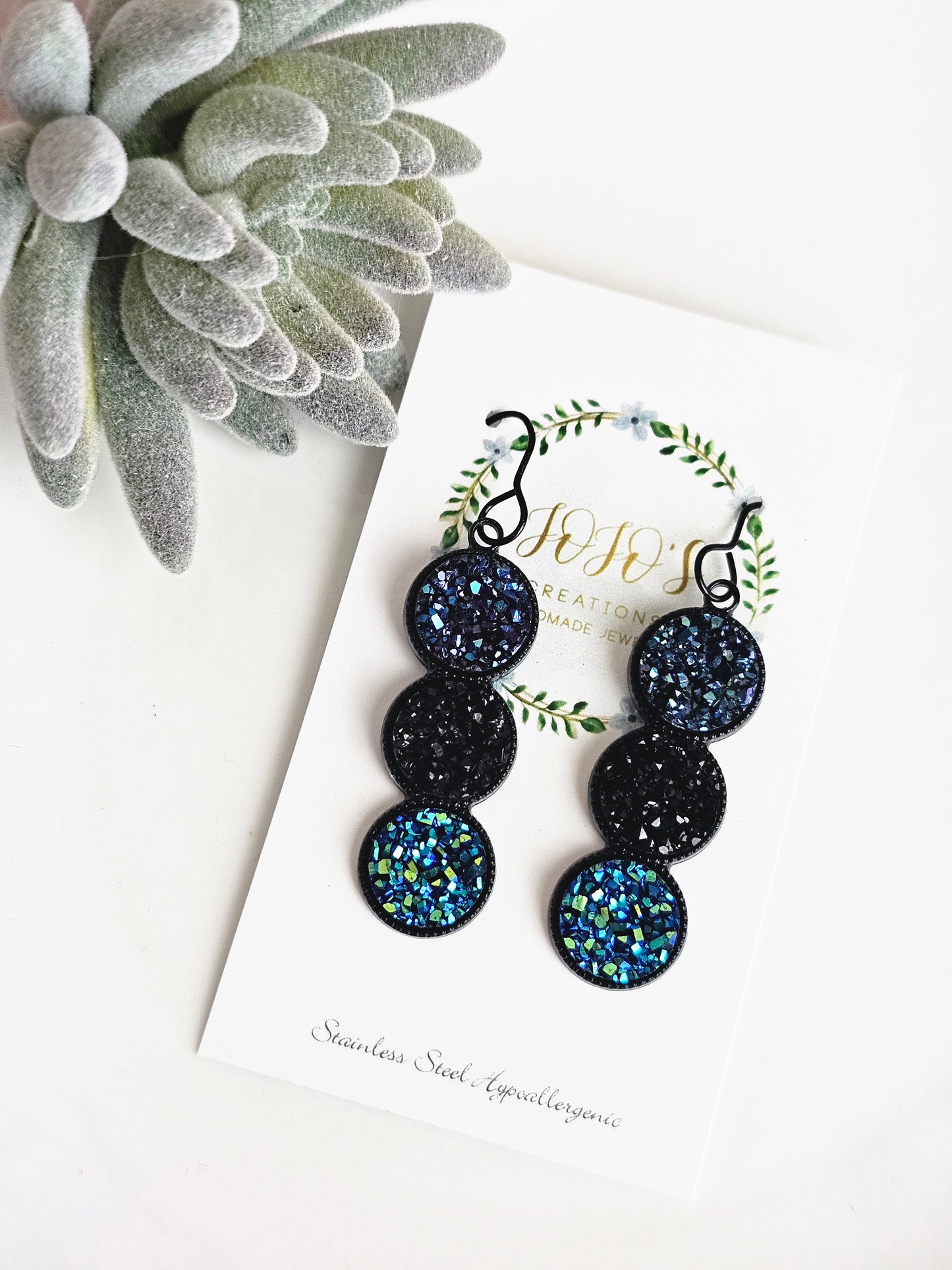 Druzy Dangles