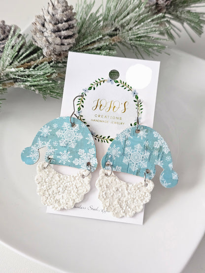 Santa snowflake Earrings