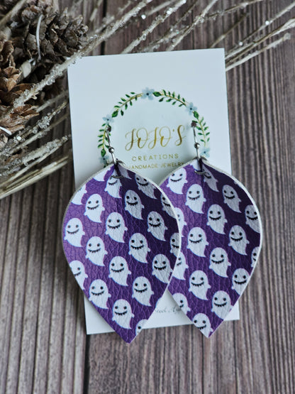 Faux Pinched Ghost Earrings