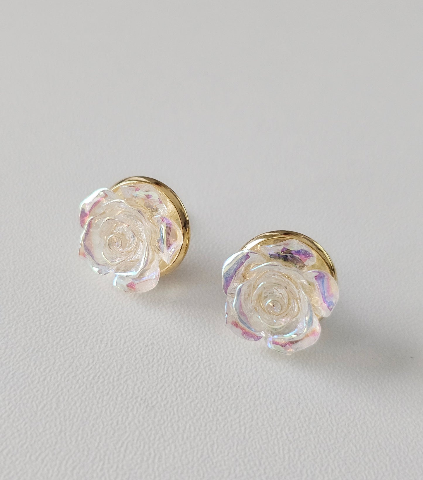 Acrylic AB Clear Resin Flower Dangles
