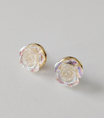 Acrylic AB Clear Resin Flower Dangles