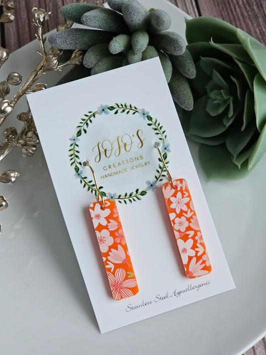 Acrylic Floral bars