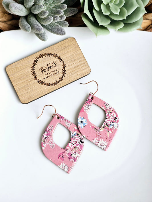 Floral hollow teardrop Earrings